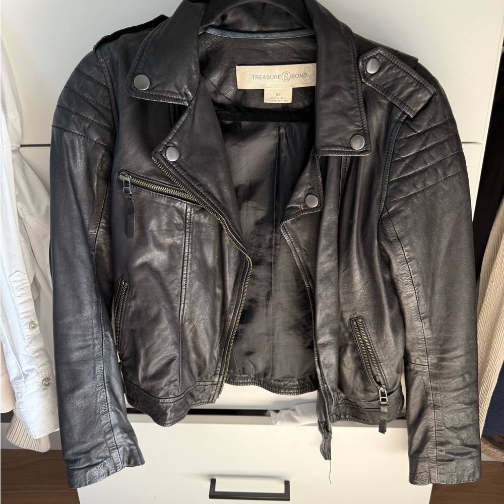 Treasure & Bond Leather Jacket